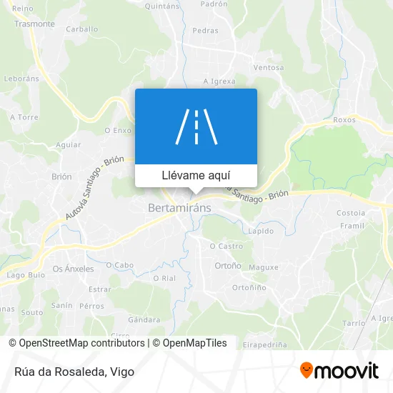 Mapa Rúa da Rosaleda