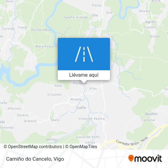 Mapa Camiño do Cancelo