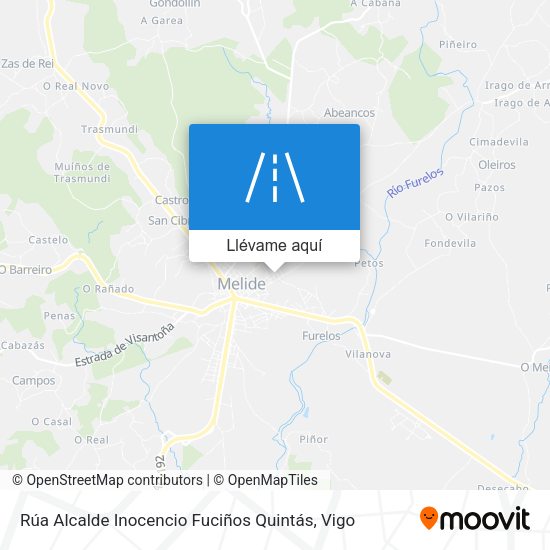 Mapa Rúa Alcalde Inocencio Fuciños Quintás