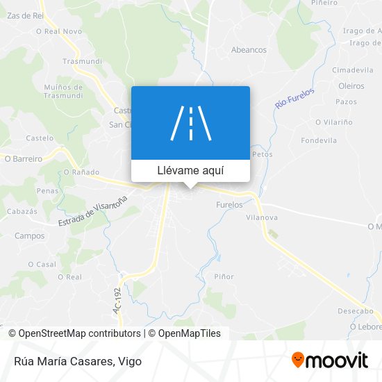 Mapa Rúa María Casares