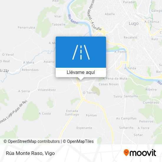 Mapa Rúa Monte Raso