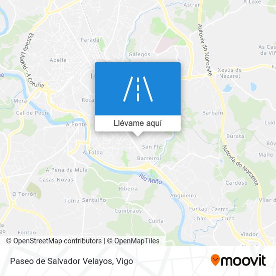 Mapa Paseo de Salvador Velayos