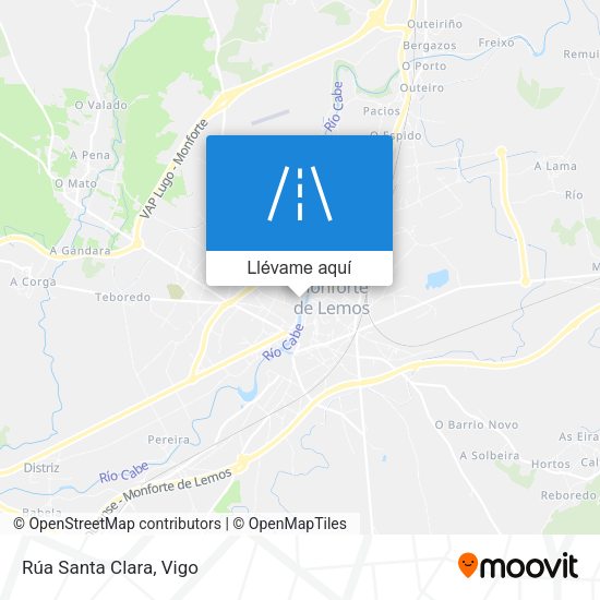 Mapa Rúa Santa Clara