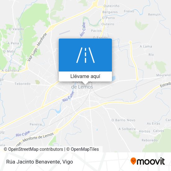 Mapa Rúa Jacinto Benavente