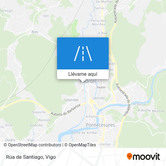 Mapa Rúa de Santiago
