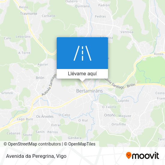 Mapa Avenida da Peregrina