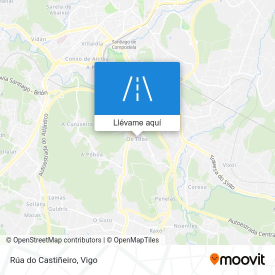 Mapa Rúa do Castiñeiro