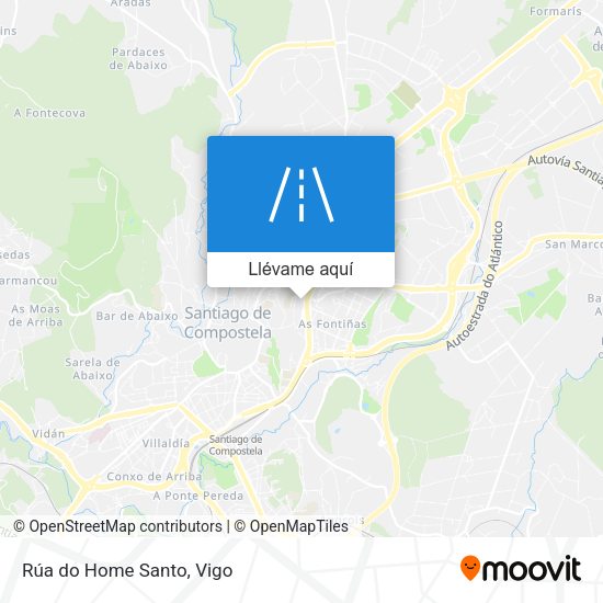 Mapa Rúa do Home Santo
