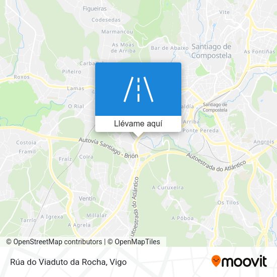 Mapa Rúa do Viaduto da Rocha