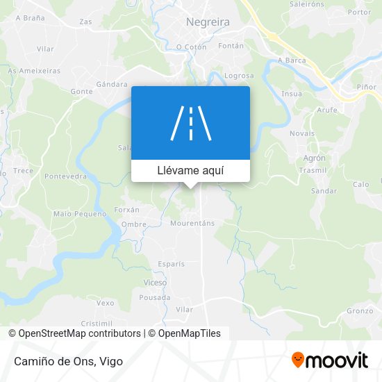 Mapa Camiño de Ons
