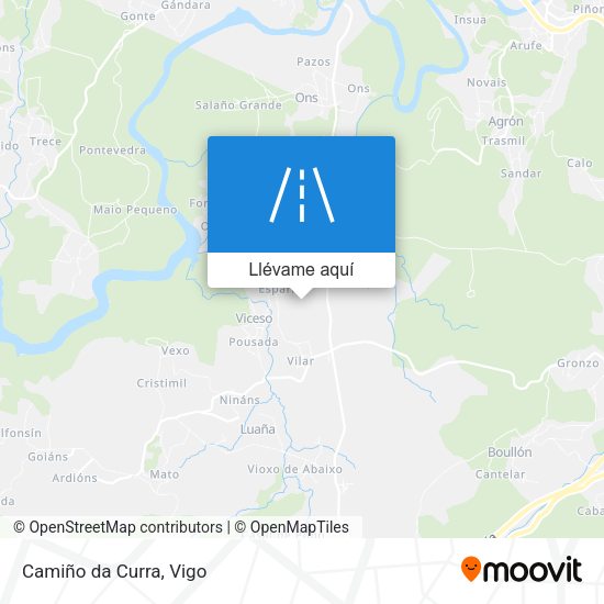 Mapa Camiño da Curra