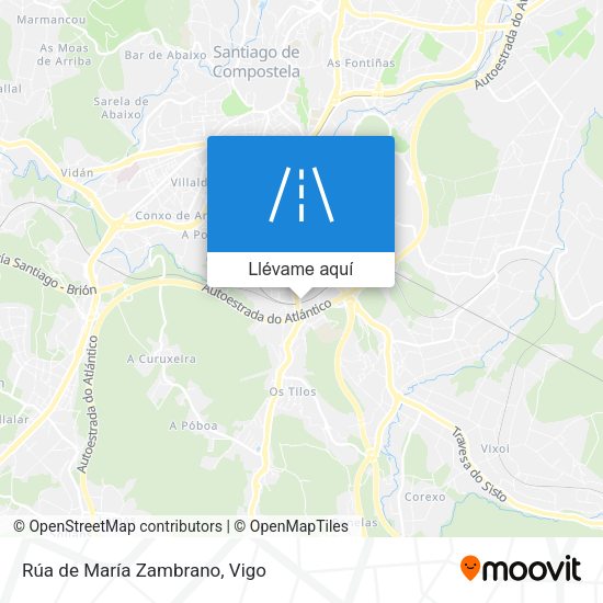 Mapa Rúa de María Zambrano