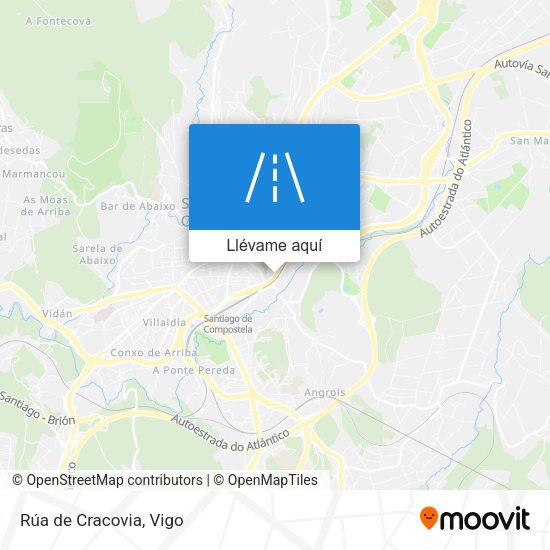 Mapa Rúa de Cracovia