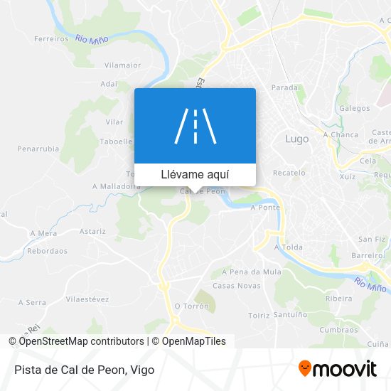 Mapa Pista de Cal de Peon