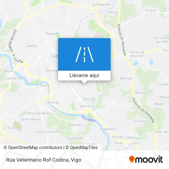 Mapa Rúa Veterinario Rof Codina