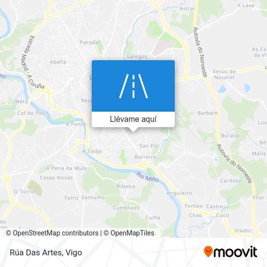 Mapa Rúa Das Artes