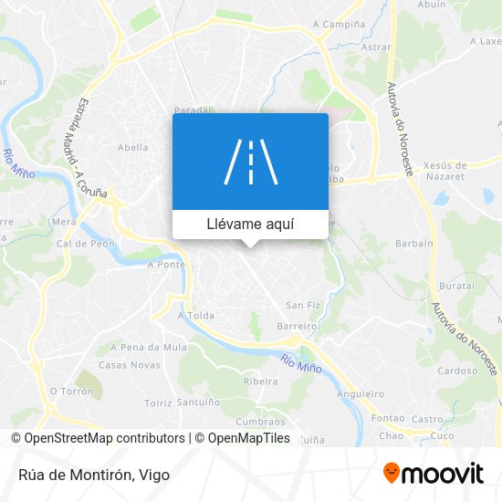 Mapa Rúa de Montirón