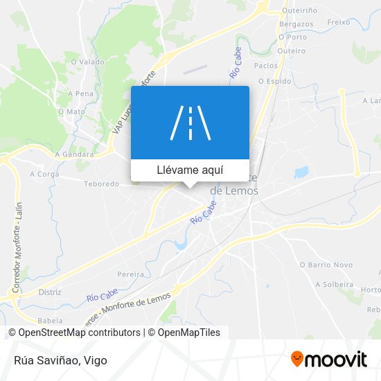 Mapa Rúa Saviñao
