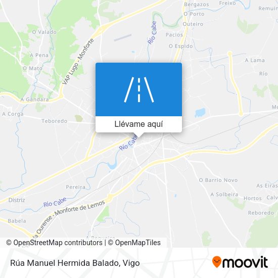 Mapa Rúa Manuel Hermida Balado