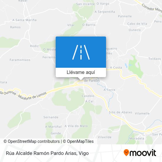 Mapa Rúa Alcalde Ramón Pardo Arias