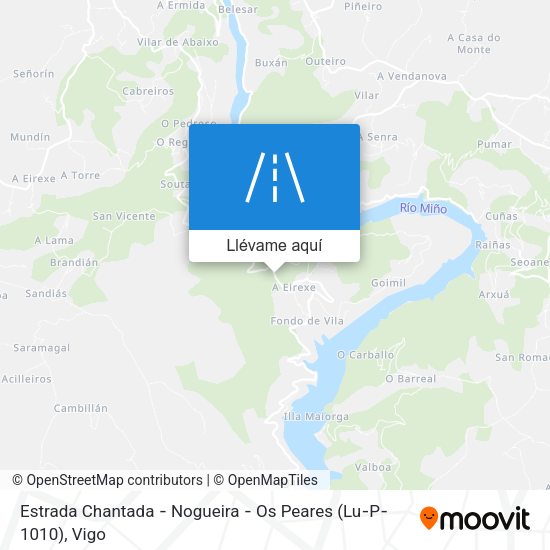 Mapa Estrada Chantada ‐ Nogueira ‐ Os Peares (Lu‐P‐1010)