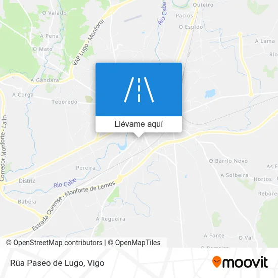 Mapa Rúa Paseo de Lugo