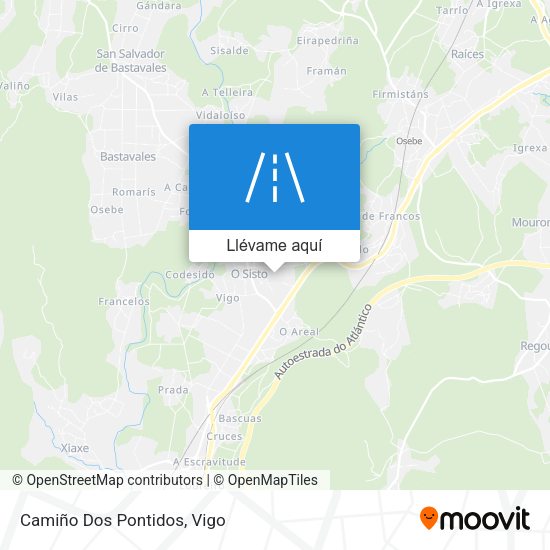 Mapa Camiño Dos Pontidos