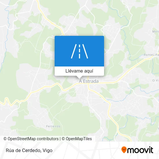 Mapa Rúa de Cerdedo