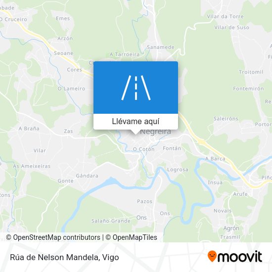 Mapa Rúa de Nelson Mandela