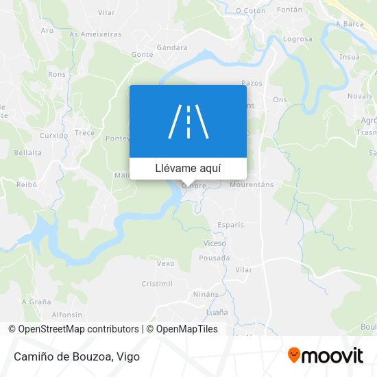 Mapa Camiño de Bouzoa