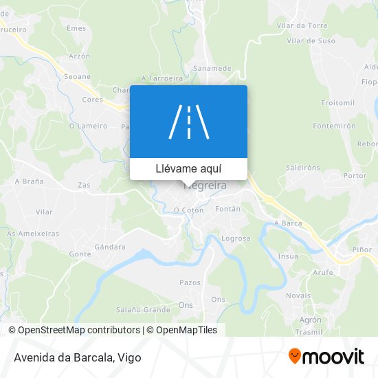 Mapa Avenida da Barcala