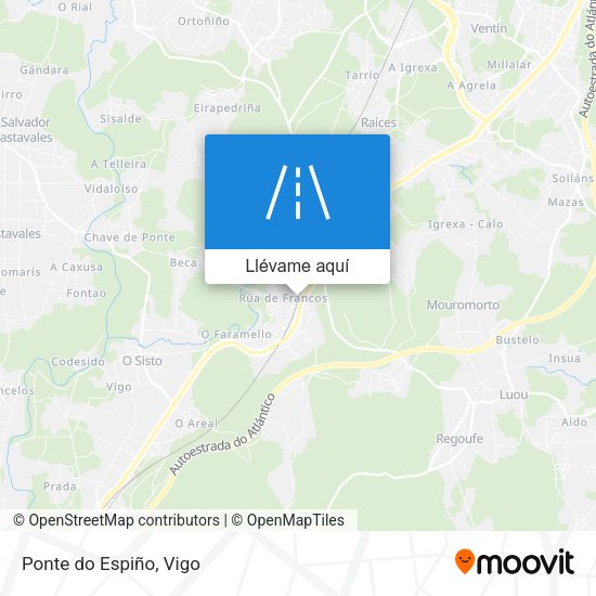 Mapa Ponte do Espiño