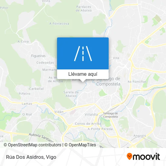 Mapa Rúa Dos Asidros