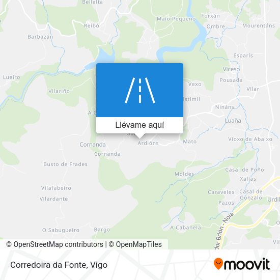 Mapa Corredoira da Fonte
