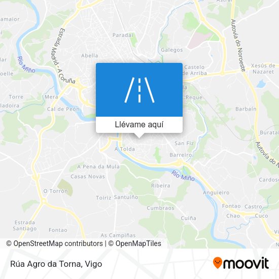 Mapa Rúa Agro da Torna