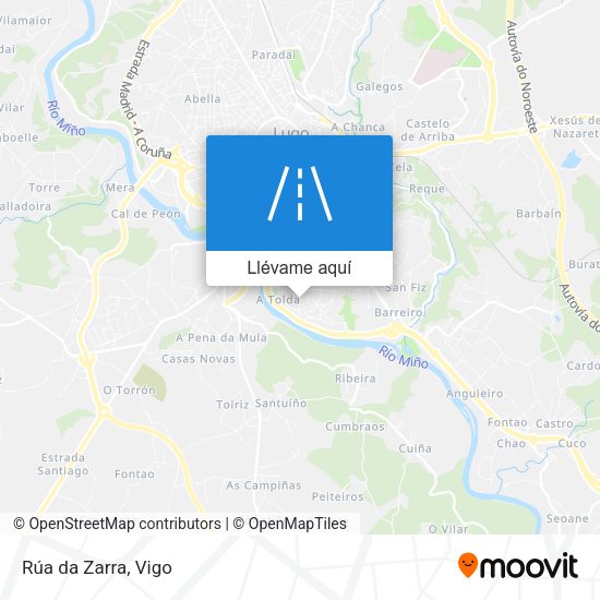 Mapa Rúa da Zarra