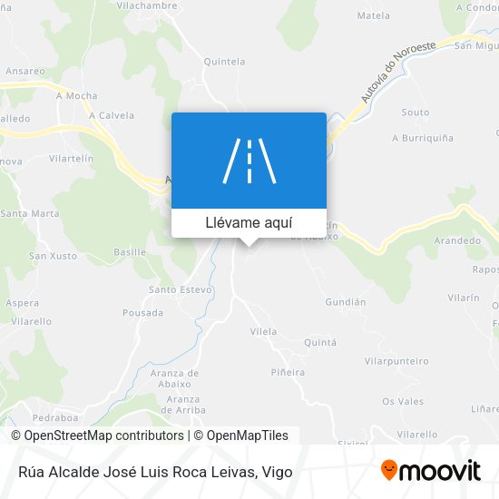 Mapa Rúa Alcalde José Luis Roca Leivas