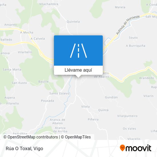 Mapa Rúa O Toxal