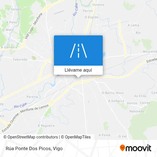 Mapa Rúa Ponte Dos Picos