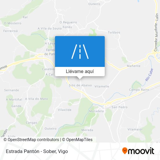 Mapa Estrada Pantón - Sober