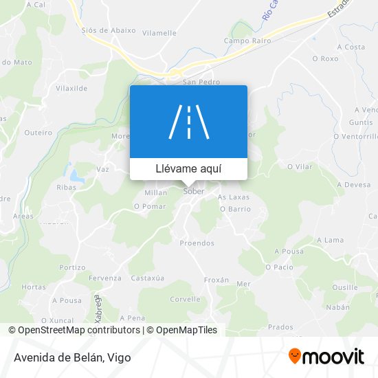 Mapa Avenida de Belán