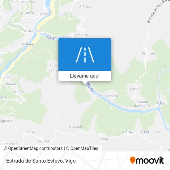Mapa Estrada de Santo Estevo