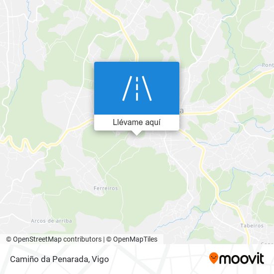 Mapa Camiño da Penarada