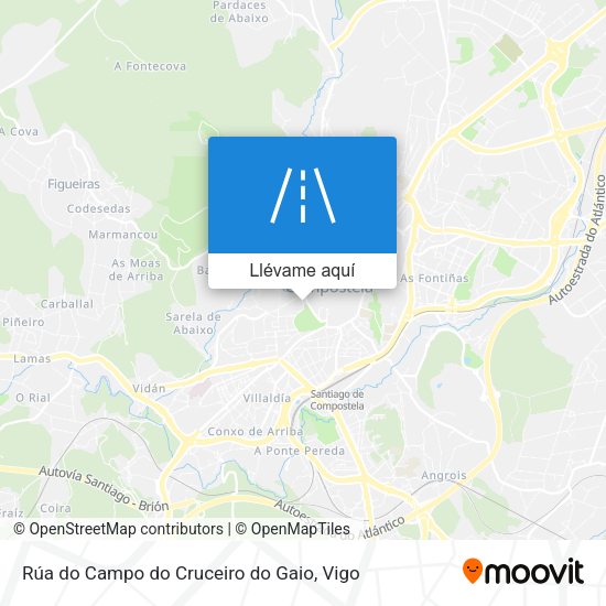 Mapa Rúa do Campo do Cruceiro do Gaio