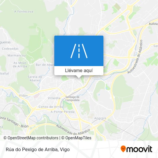 Mapa Rúa do Pexigo de Arriba