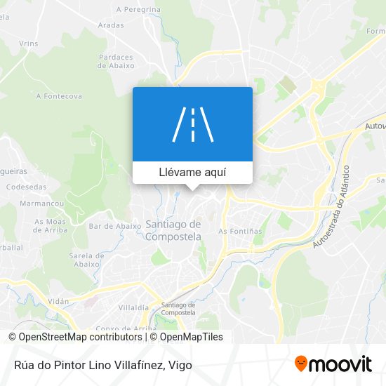 Mapa Rúa do Pintor Lino Villafínez