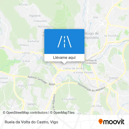 Mapa Ruela da Volta do Castro