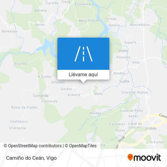 Mapa Camiño do Ceán