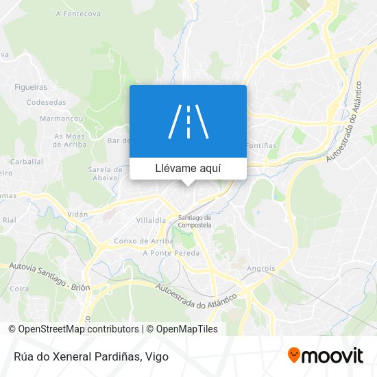 Mapa Rúa do Xeneral Pardiñas