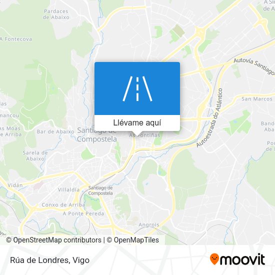 Mapa Rúa de Londres